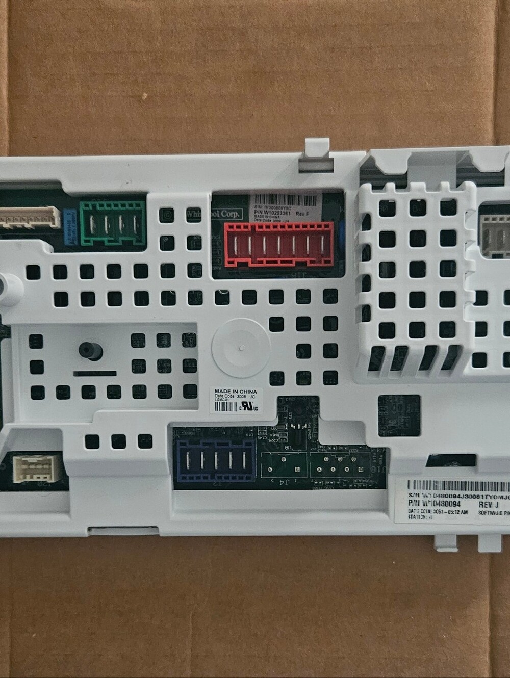 Kenmore washing machine control board W10253361